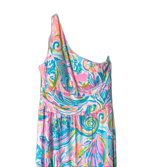 Lilly Pulitzer Mooney Midi Dress Carnivale Coral $198 Size S - Picture 6 of 6